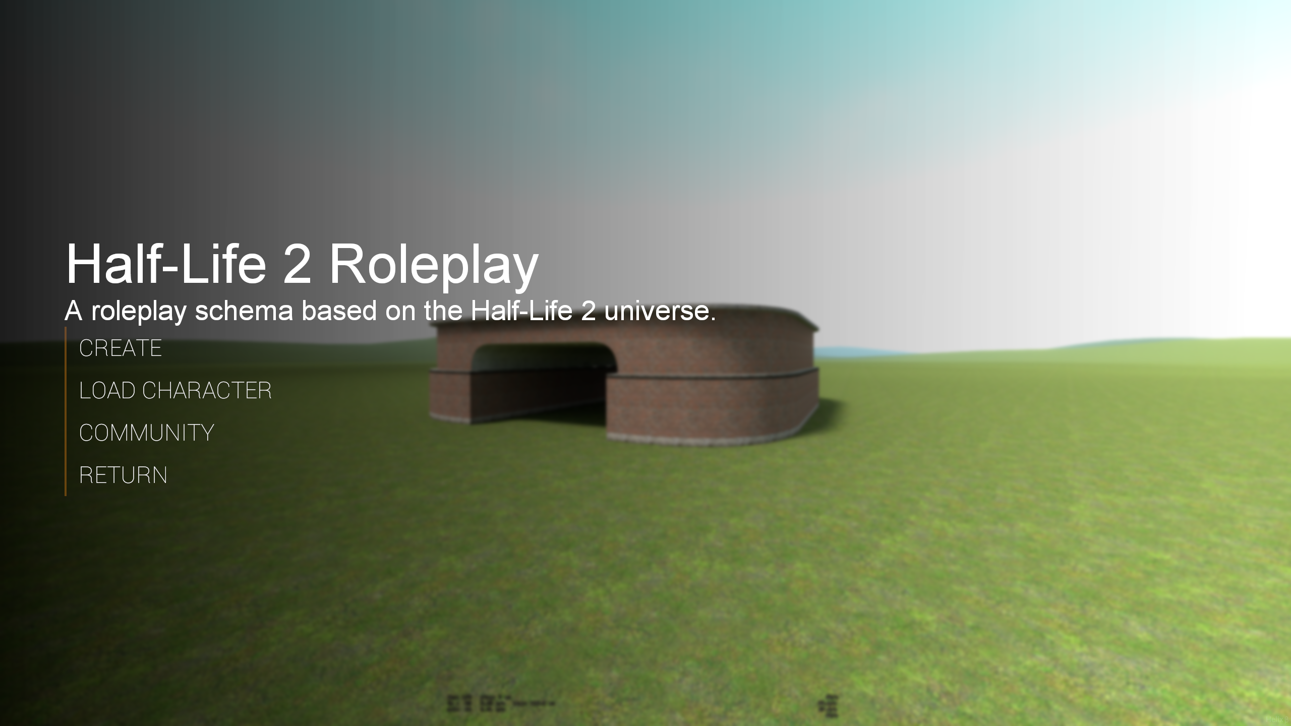 Riggs' redesigned Helix main menu inside Garry's Mod